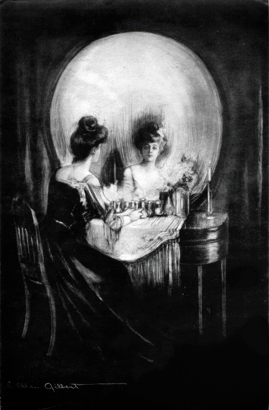 Mirror Skull All Is Vanity (1892)
