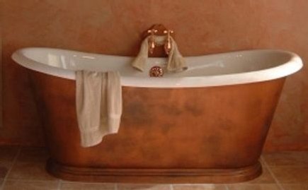 Victorian copper bath