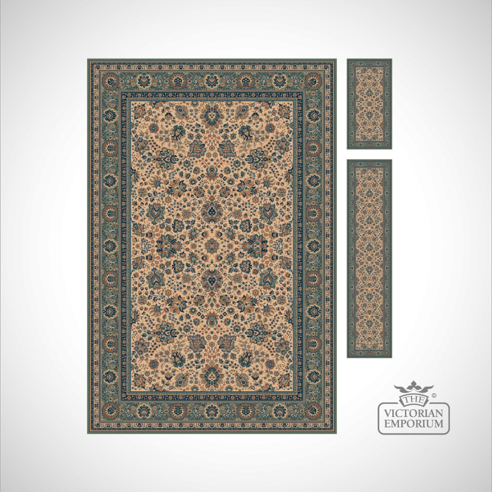 Victorian Rug style RO1561 in 7 colourways Rugs