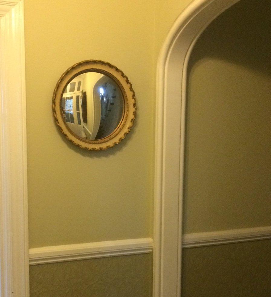 Hall mirror convex