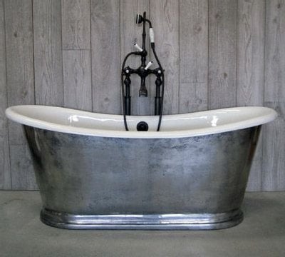 Victorian silver bath