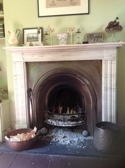 Victorian fireplace hearth