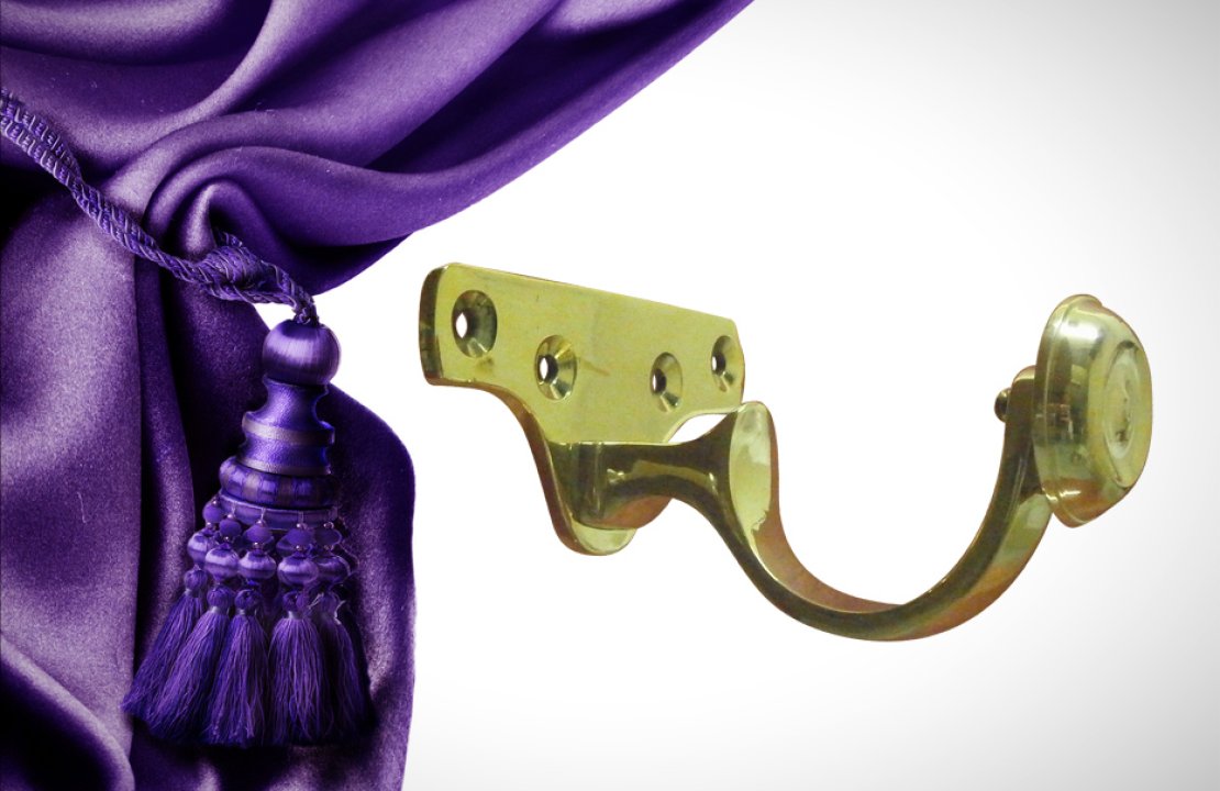 Wooden or Brass Curtain Pole Brackets?