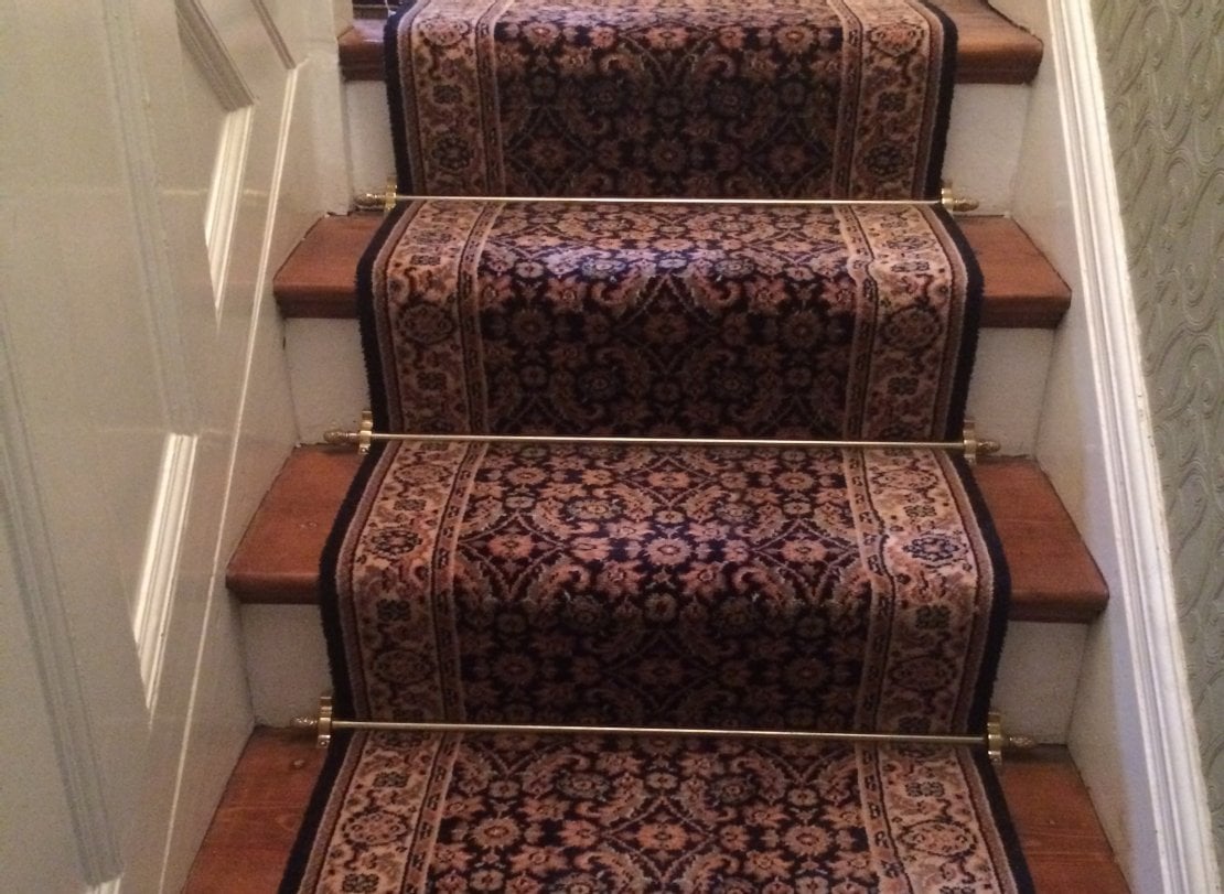 How To Fit Stair Rods and stair runner carpet