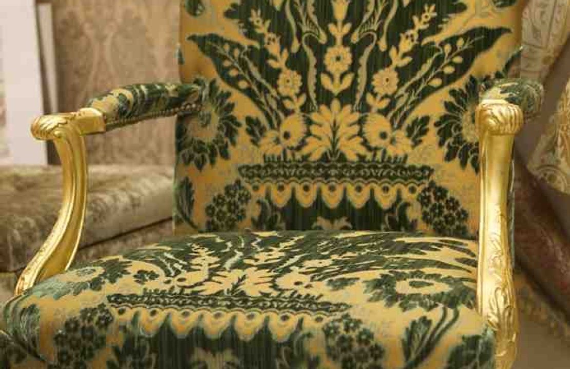 What type of vintage fabric is suitable for upholstery?