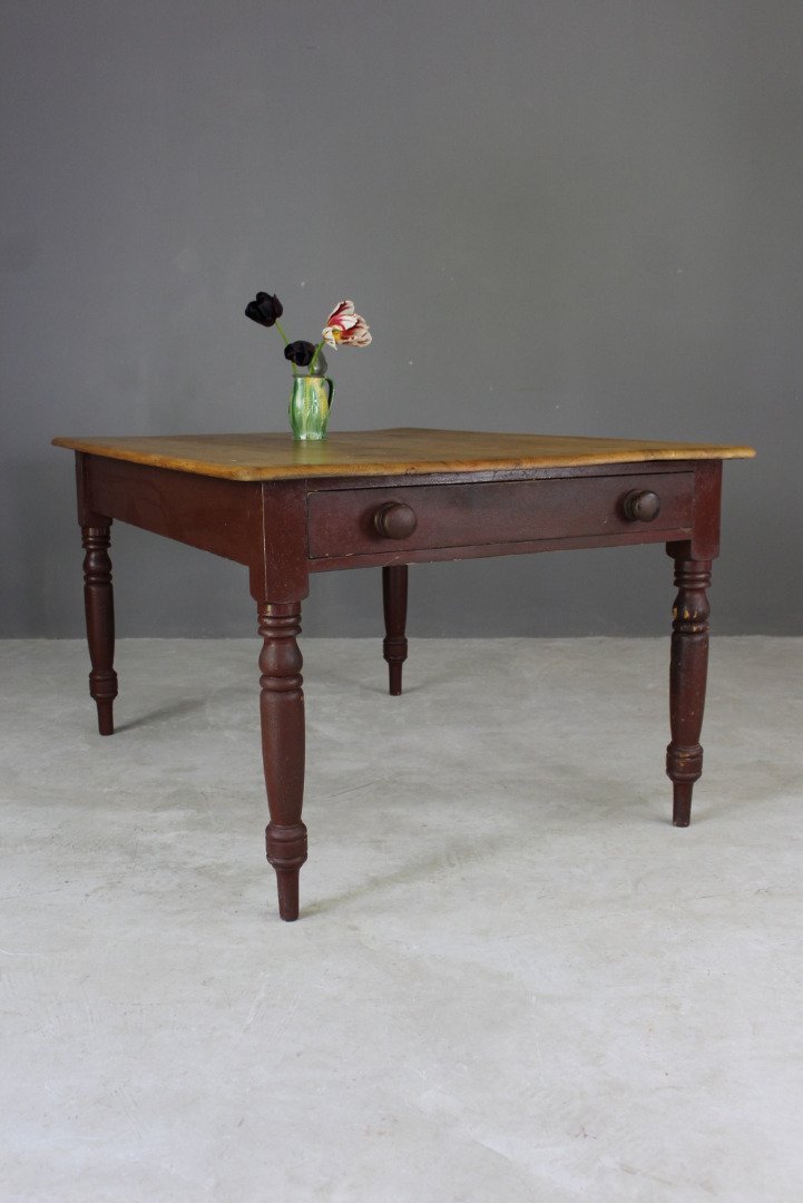 victorian pine kitchen table
