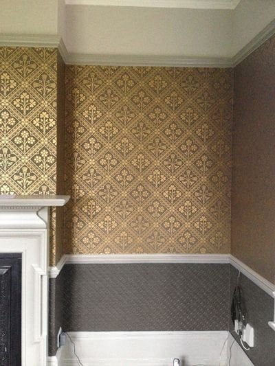 Lincrusta wallpaper
