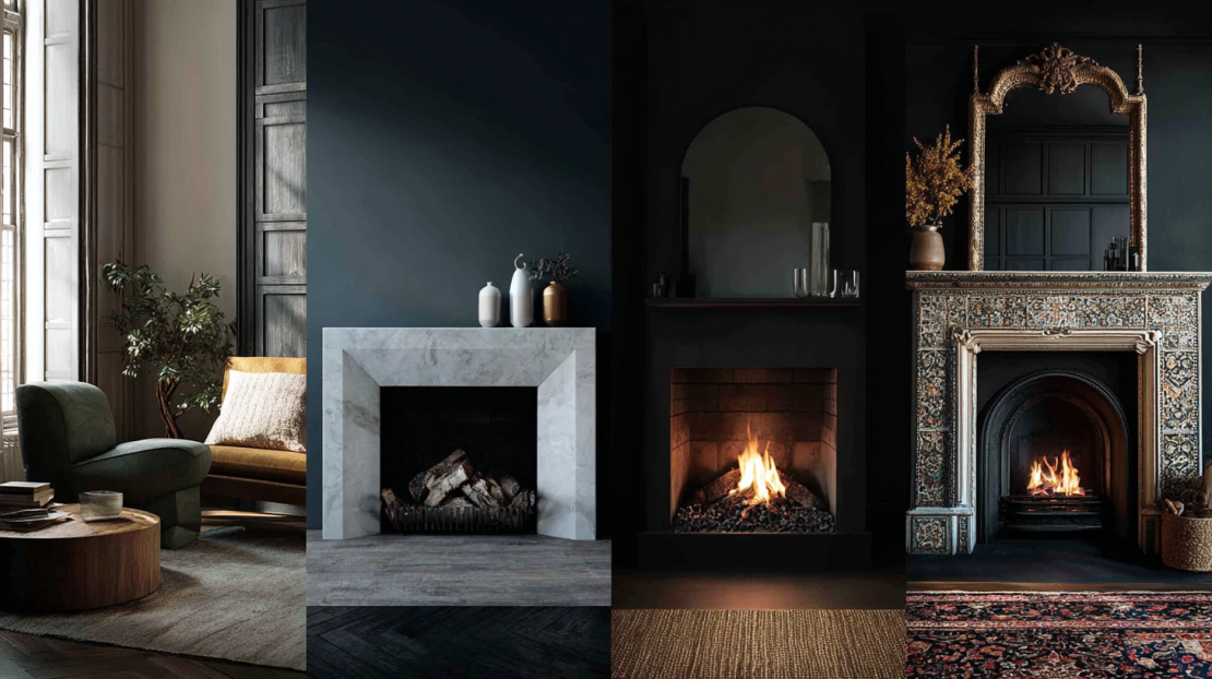 Fireplace comparison old versus new