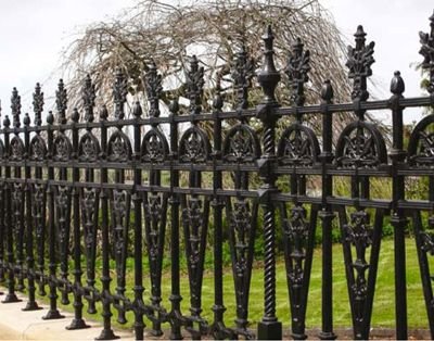 Victorian railings half height
