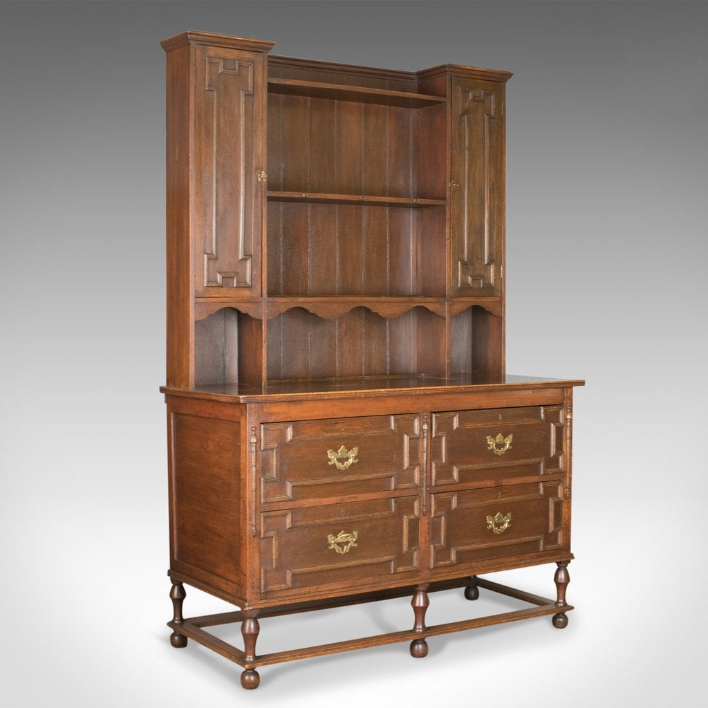 victorian oak dresser