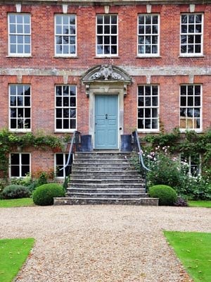 Victorian house stairs and handrail