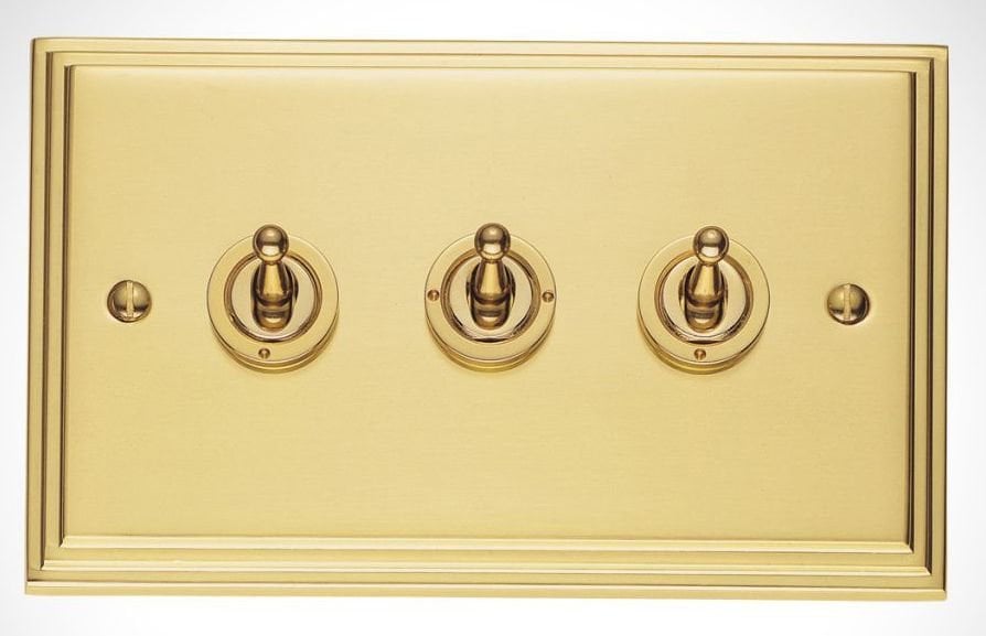 period light sockets and switches Brass toggle switch