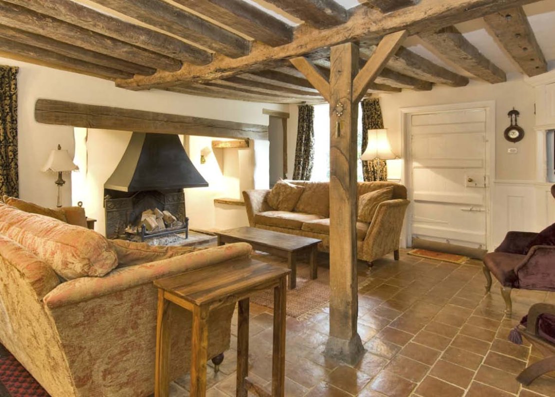 Reclaimed Oak beamed interior