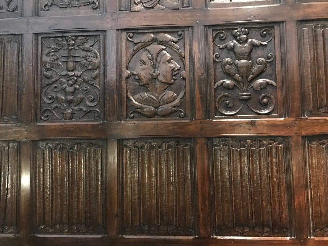 Oak carving