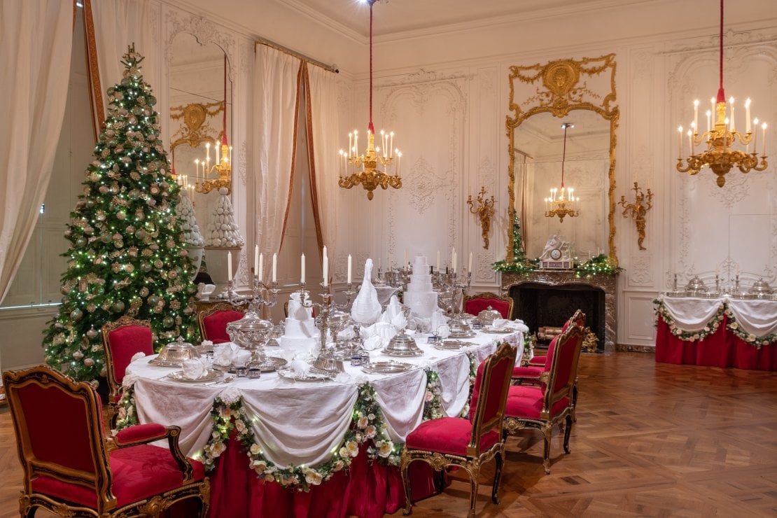 waddesdon christmas dining room