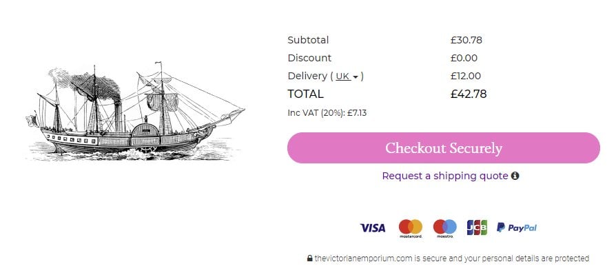 Request a shipping quote