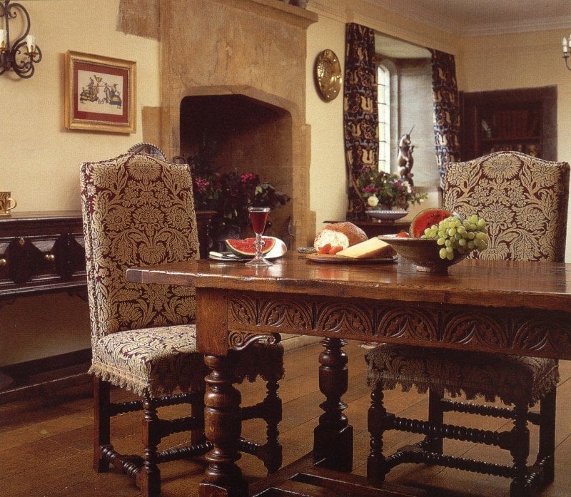 Fiore fabric on chair