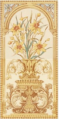 Fireplace panel tiles