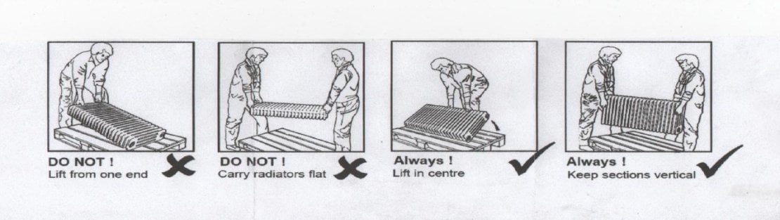 how to carry a radiator