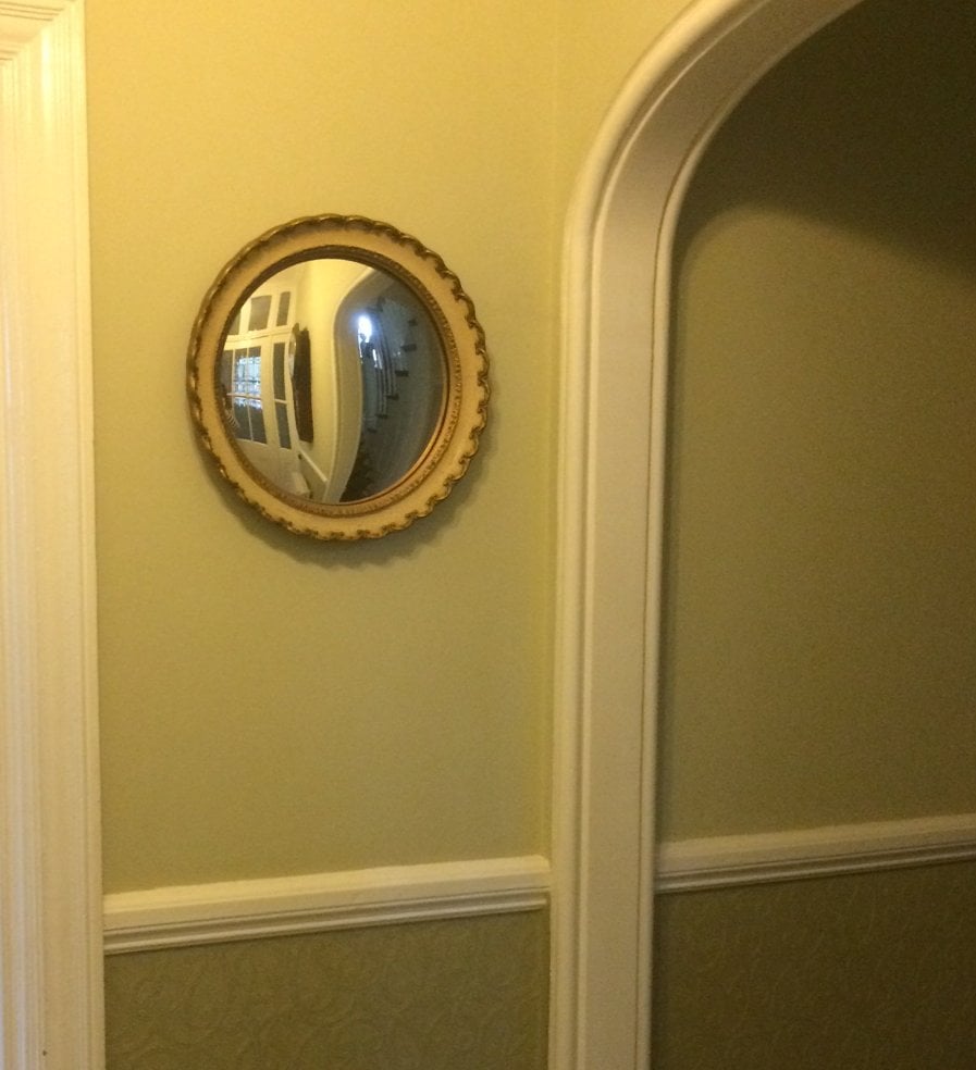 Hall mirror convex