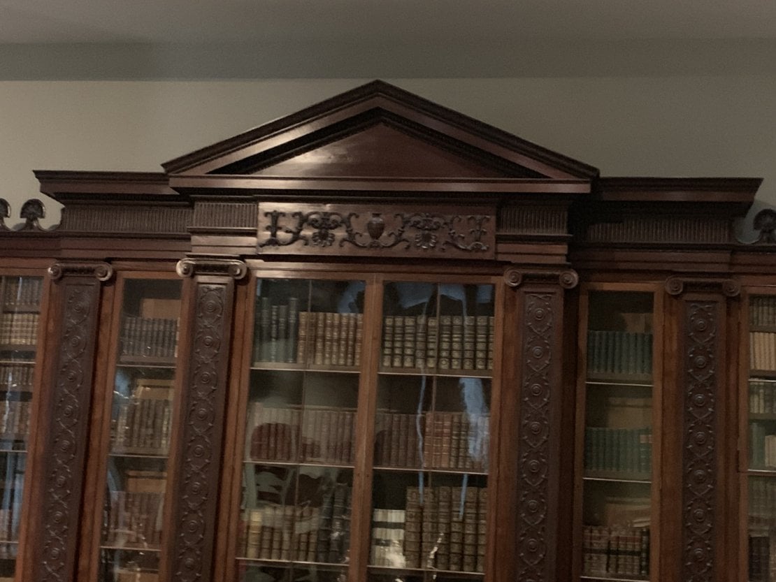 antique furniture with coving