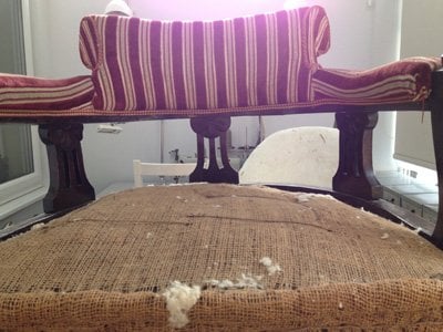 stripping antique chair