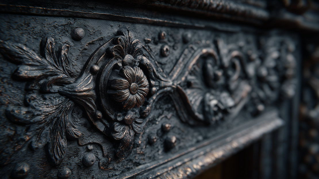 Cast iron Fireplace detail