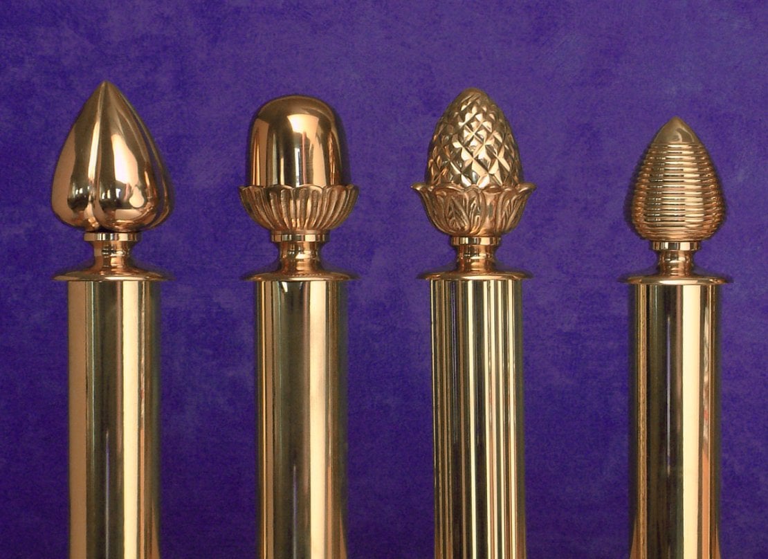 decorative curtain accessories Solid Brass Curtain Pole