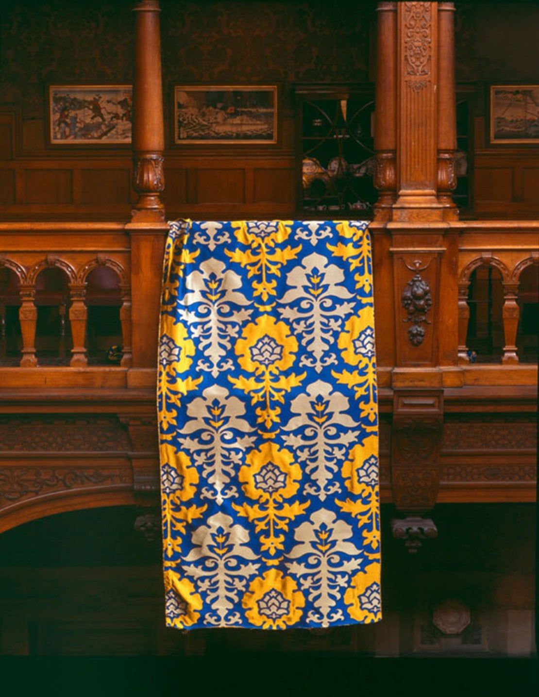Victorian Fabric Curtain Drape