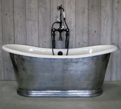 Victorian silver bath