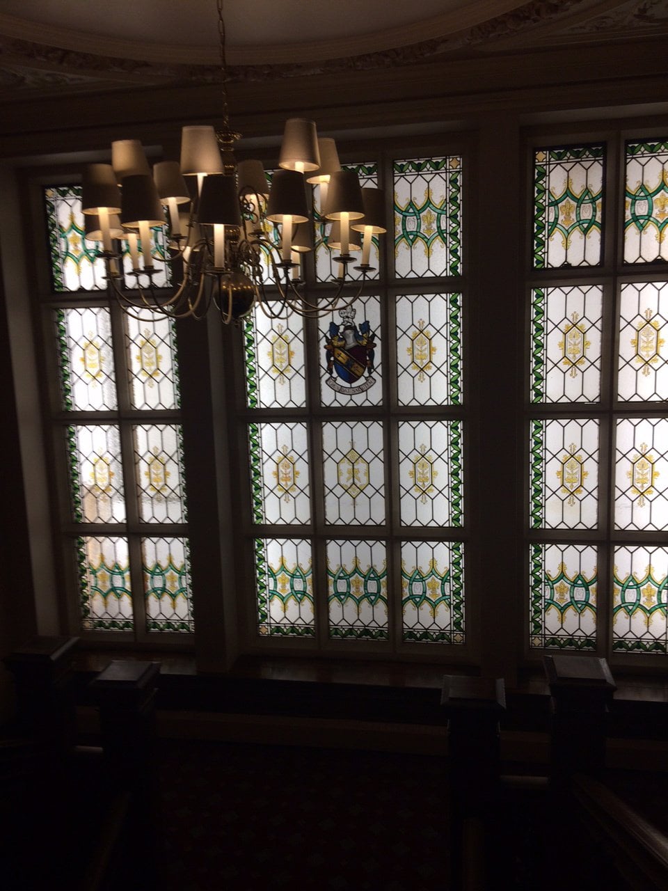Chandelier with shades