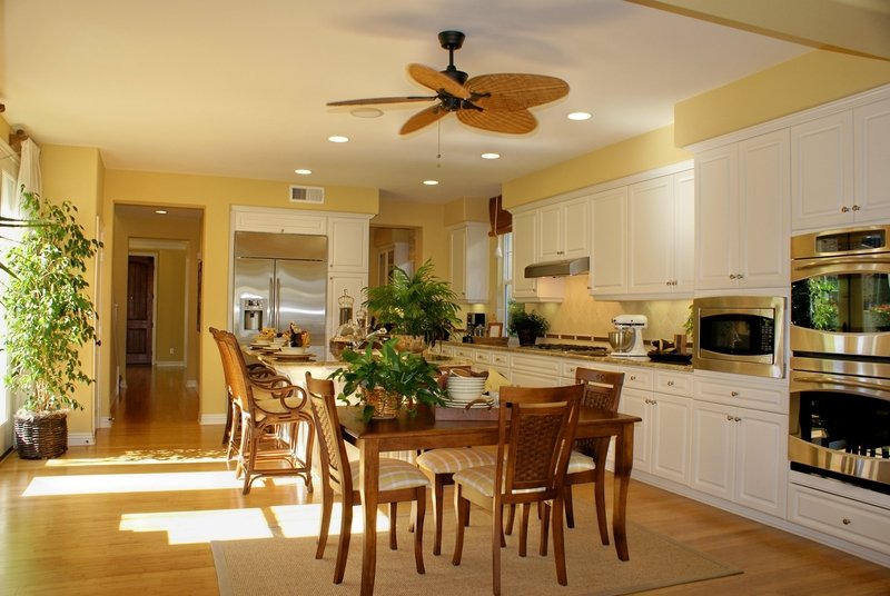 Yellow victorian kitchen
