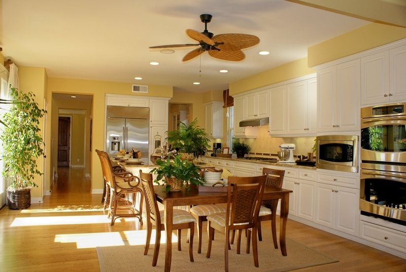 Yellow victorian kitchen