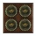 4 Gang Brass Period Light Switch - fluted in a choice of finishes