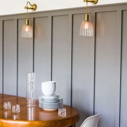 Douillet wall light in polished nickel