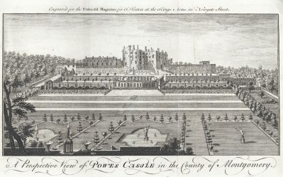 Etching of Powis Castle