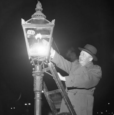 Image result for burning lamp 1930