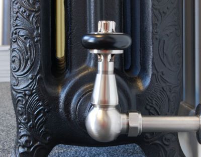 traditional Victorian radiator Nickel Insitu Valve