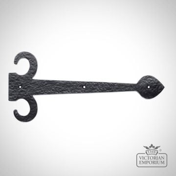 Sword Door Hinge in Black Antique Finish - various sizes