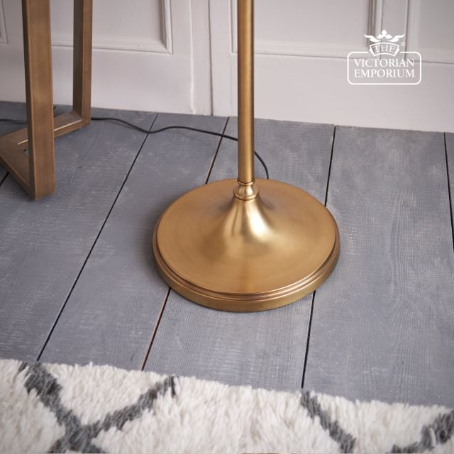 Stanford Antique Brass Swing Arm Floor 63621 7