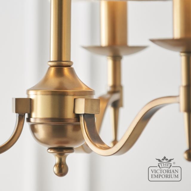 Stanford Antique Brass 3 Light Ceiling Pendant 63628 6