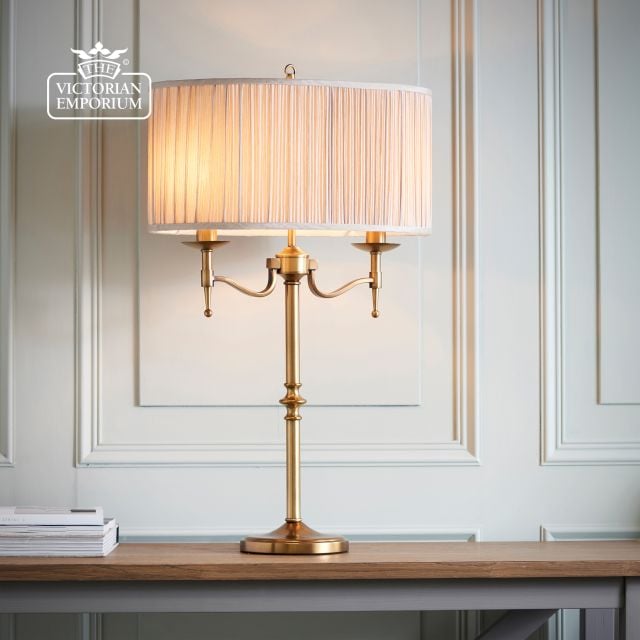 Stanford Antique Brass Table Lamp 63648 1