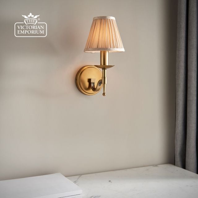 Stanford Antique Brass Single Wall Light 63653 2