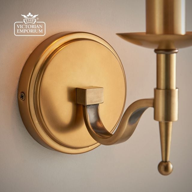 Stanford Antique Brass Single Wall Light 63653 4
