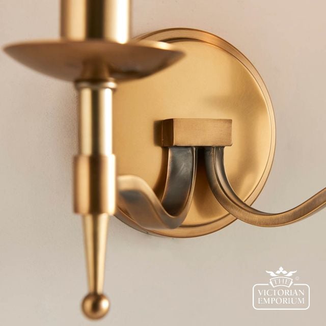 Stanford Antique Brass Double Wall Light 63654 3