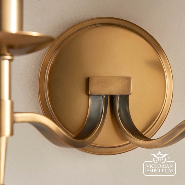 Stanford Antique Brass Double Wall Light 63654 5