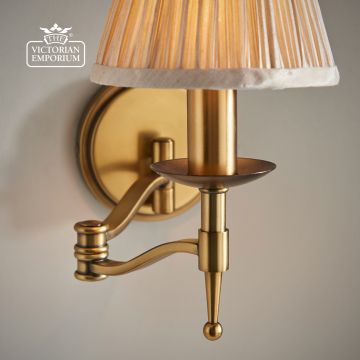 Stanford Antique Brass Swing Arm Wall Light 63655 5