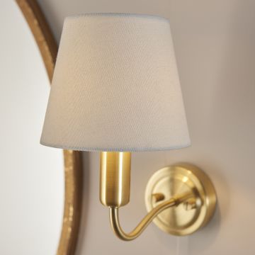 Conway Wall Light With Beige Shade And Pull Cord 93852 5