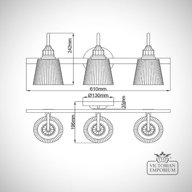 Addison Triple Bathroom Wall Light Ld Qn Addison3 Bath