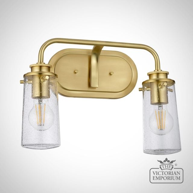 Bray Double Bathroom Wall Light Qn Braelyn2 Bb Off